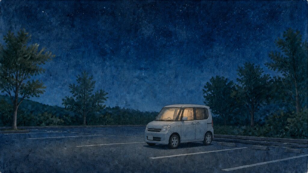 夜の車中泊